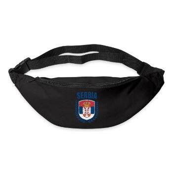 Serbie - Sac banane - noir - Devant