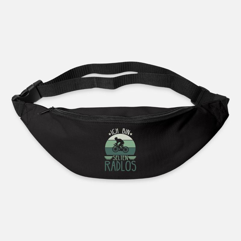Ich Bin selten Radlos - Gürteltasche - Schwarz