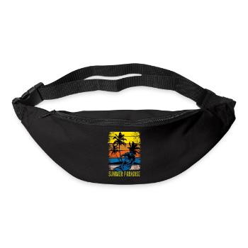 Surfer-Surfer Paradies-Sommer-Wassersport - Gürteltasche - Schwarz - Vorne