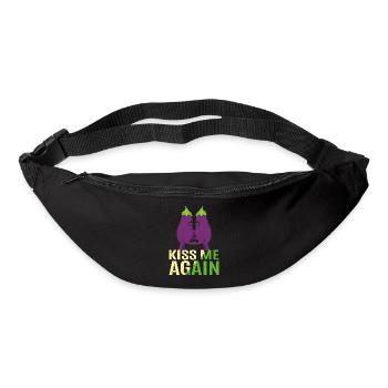 Küss Pe noch einmal. Süße Aubergine - Gürteltasche - Schwarz - Vorne