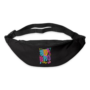 J’adore les années 80 - Sac banane - noir - Devant