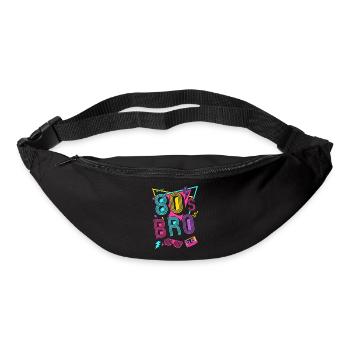 J’adore les années 80 - Sac banane - noir - Devant