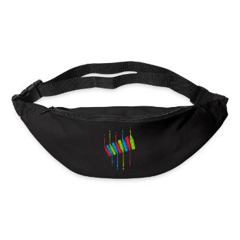 Crayons Drops Cool Design - Bum bag - black - Front