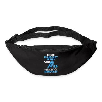 Eishockeyspieler 29 Jahre Eishockey 29 Geburtstag - Gürteltasche - Schwarz - Vorne