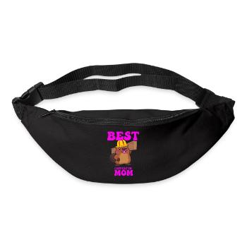 Best Carpenter Mom Female Woodworking Construction - Bum bag - black - Front