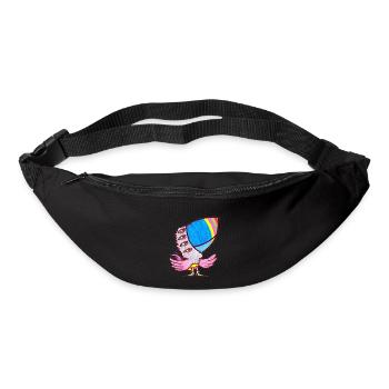 Finger Papagei - Gürteltasche - Schwarz - Vorne