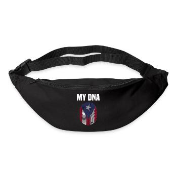 | porto rico Idées cadeaux pour le drapeau portoricain - Sac banane - noir - Devant