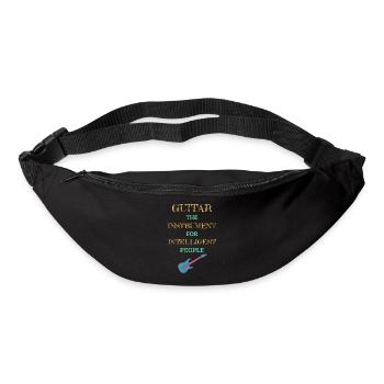 Instrument de guitare pour les personnes intelligentes crème - Sac banane - noir - Devant