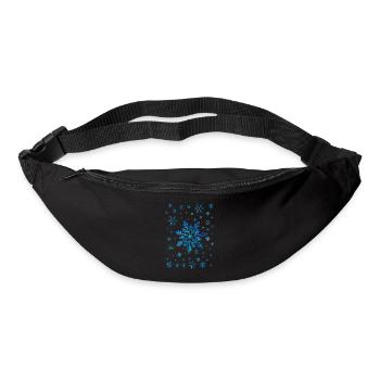 Des flocons de neige pour lui et elle - Sac banane - noir - Devant