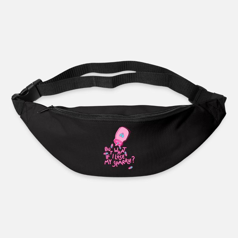 Et si je perds mon éclat en disant la santé mentale - Sac banane - noir