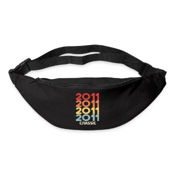 2011 Jubiläum im klassischen Vintage-Stil 2011 - Gürteltasche - Schwarz - Vorne