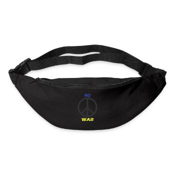 Pas de GUERRE ! - Sac banane - noir - Devant