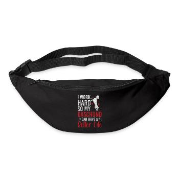 Hund Hunde Jäger Zwergdackel - Gürteltasche - Schwarz - Vorne