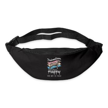 Dog breed paws points animal lover - Bum bag - black - Front
