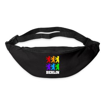 Berliner Bären in Farbe - Gürteltasche - Schwarz - Vorne