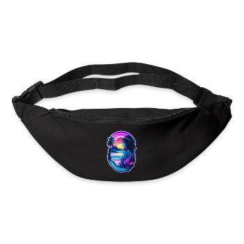 surf - manga - hawaii - Sac banane - noir - Devant