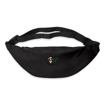 Christmas Bernese mountain dog - Bum bag - black - Front
