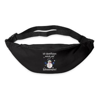 Schneemann Identität - Vers.1 - Gürteltasche - Schwarz - Vorne