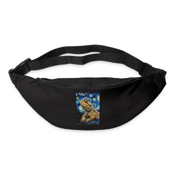 Bearded Dragons, Lizards, Van Gogh, Starry Night - Bum bag - black - Front