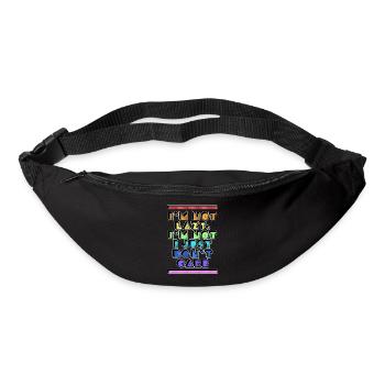 Anyway, cool saying, attitude doesn't matter to me - Bum bag - black - Front