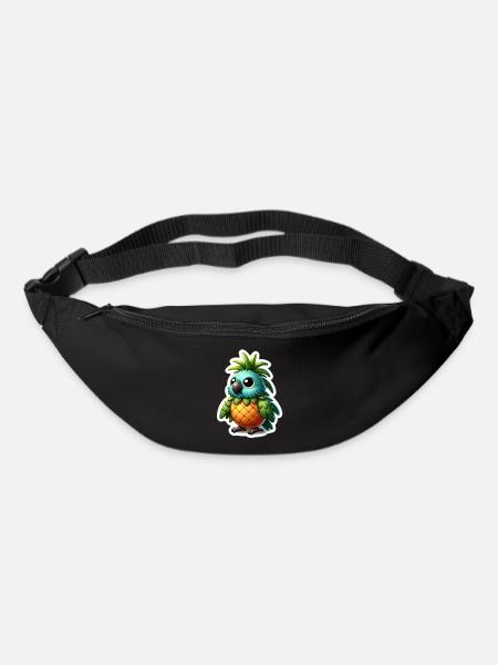 Petit perroquet mignon - Sac banane - noir