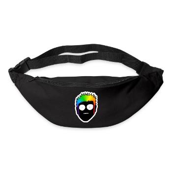 Schockiert mit großen Augen : Sticky Queer Pride - Gürteltasche - Schwarz - Vorne