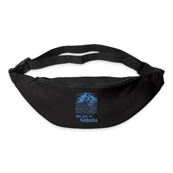 Gravure sur bois Viking 07 2024 02 - Sac banane - noir - Devant