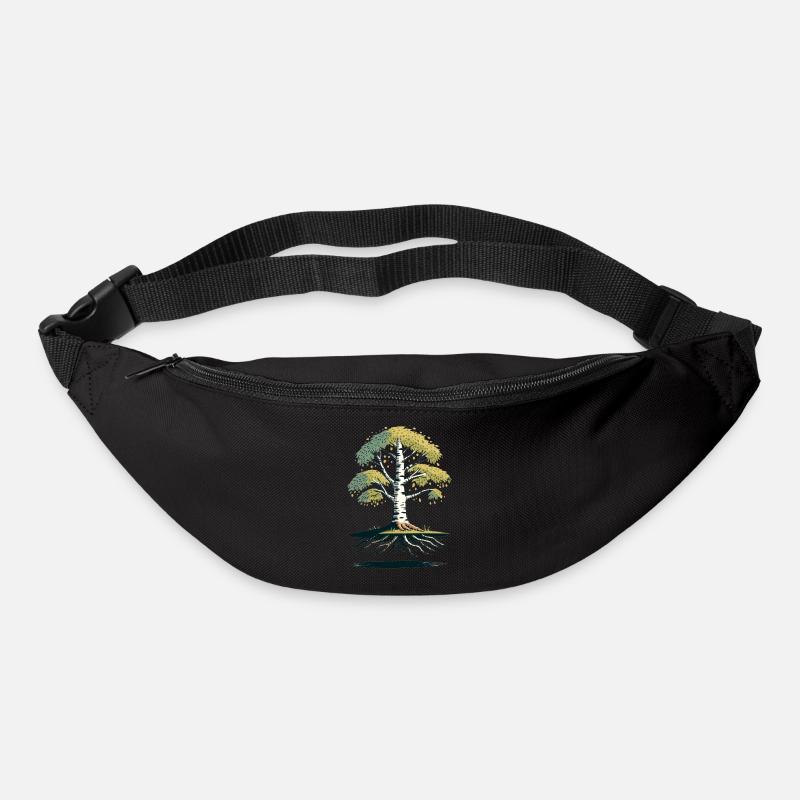 Birke - Gürteltasche - Schwarz
