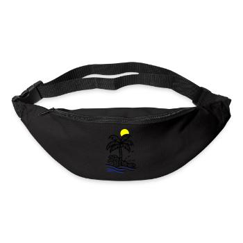 Palm Tree Holidays Beach Summer - Bum bag - black - Front