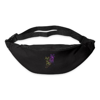 années 80 des années 90 chats chat été enfant enfants bébé - Sac banane - noir - Devant
