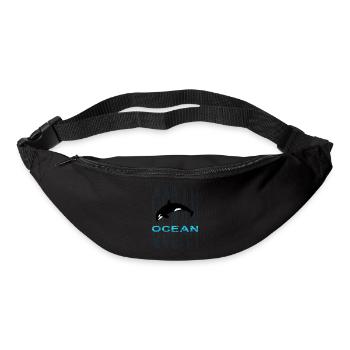 Wal - Ozean - Gürteltasche - Schwarz - Vorne