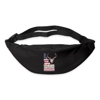 Idaho États-Unis Vintage USA Souvenir - Sac banane - noir - Devant