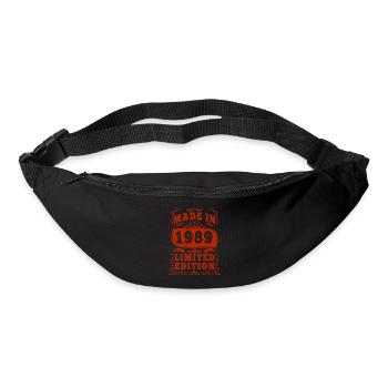 1989 anniversaire 1989 né en 1989 anniversaire - Sac banane - noir - Devant
