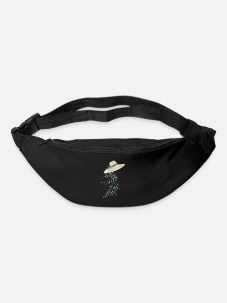 Blaetterhut - Gürteltasche - Schwarz
