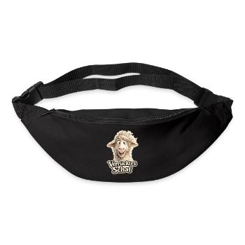 Verrücktes Schaf Motiv - Gürteltasche - Schwarz - Vorne