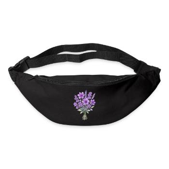 Lavendel Aquarell Bouquet - Gürteltasche - Schwarz - Vorne