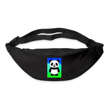 panda - Sac banane - noir - Devant