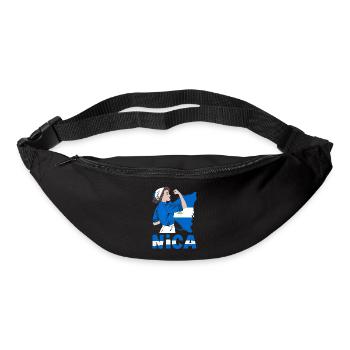 Fierté et Foyer du drapeau du Nicaragua - Sac banane - noir - Devant