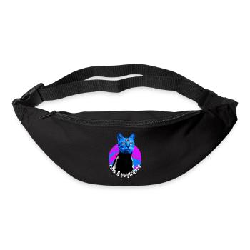 Cats & Psytrance - Rave outfit Psy trance - Bum bag - black - Front