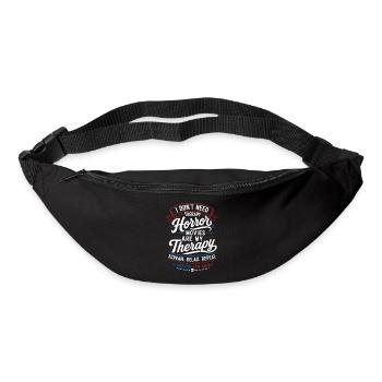 Conception de la soirée cinéma de thérapie horrifique - Sac banane - noir - Devant
