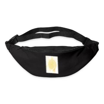 Yellow Spiral Solar Circle - Bum bag - black - Front