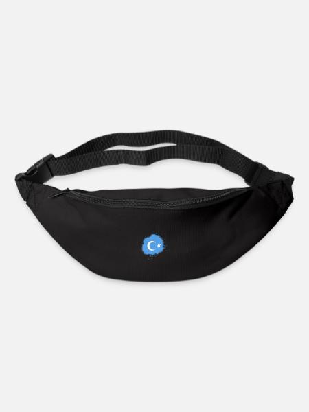 drapeau ouïghour cadeau de liberté de la chine - Sac banane - noir