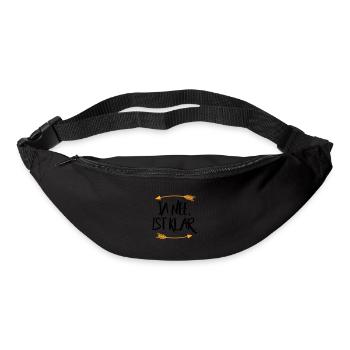 Ja nee ist klar - Gürteltasche - Schwarz - Vorne