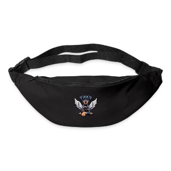Cute Doberman Angel with Wings Design - Bum bag - black - Front