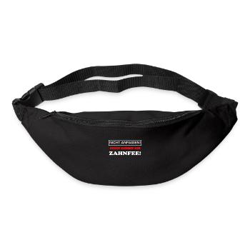Zahnfee Kind Baby frech Party Geschenk lustig cool - Gürteltasche - Schwarz - Vorne