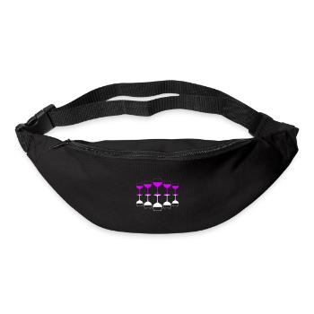 Wine Symbol Red Wine Glass - Bum bag - black - Front