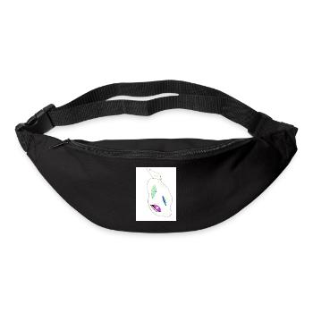 monster with piercings - Gürteltasche - Schwarz - Vorne