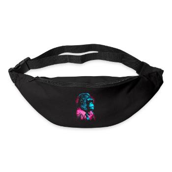 80er Jahre Neon Business Gorilla Artwork - Gürteltasche - Schwarz - Vorne