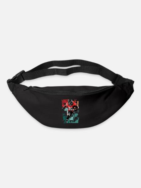 American Football Spieler USA Amerika Sport Retro - Gürteltasche - Schwarz