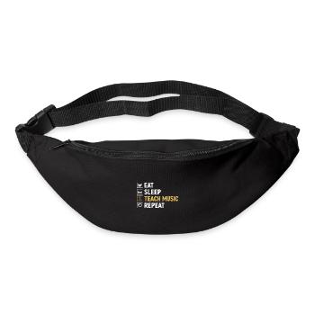 Eat Sleep Teach Music Repeat Teacher Musician Teac - Bum bag - black - Front